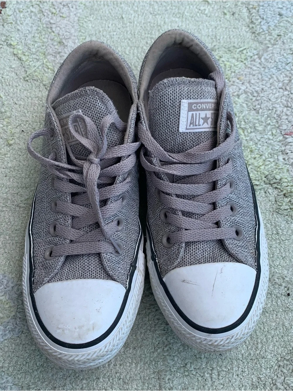 Converse Chuck Taylor All Star Madison Ox Low Top Grey Mesh Sneakers size 7